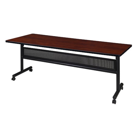 Kobe Rectangle FlipTop Table, 72" W, 29" H, Laminate Top, Cherry MKFTM7230CH